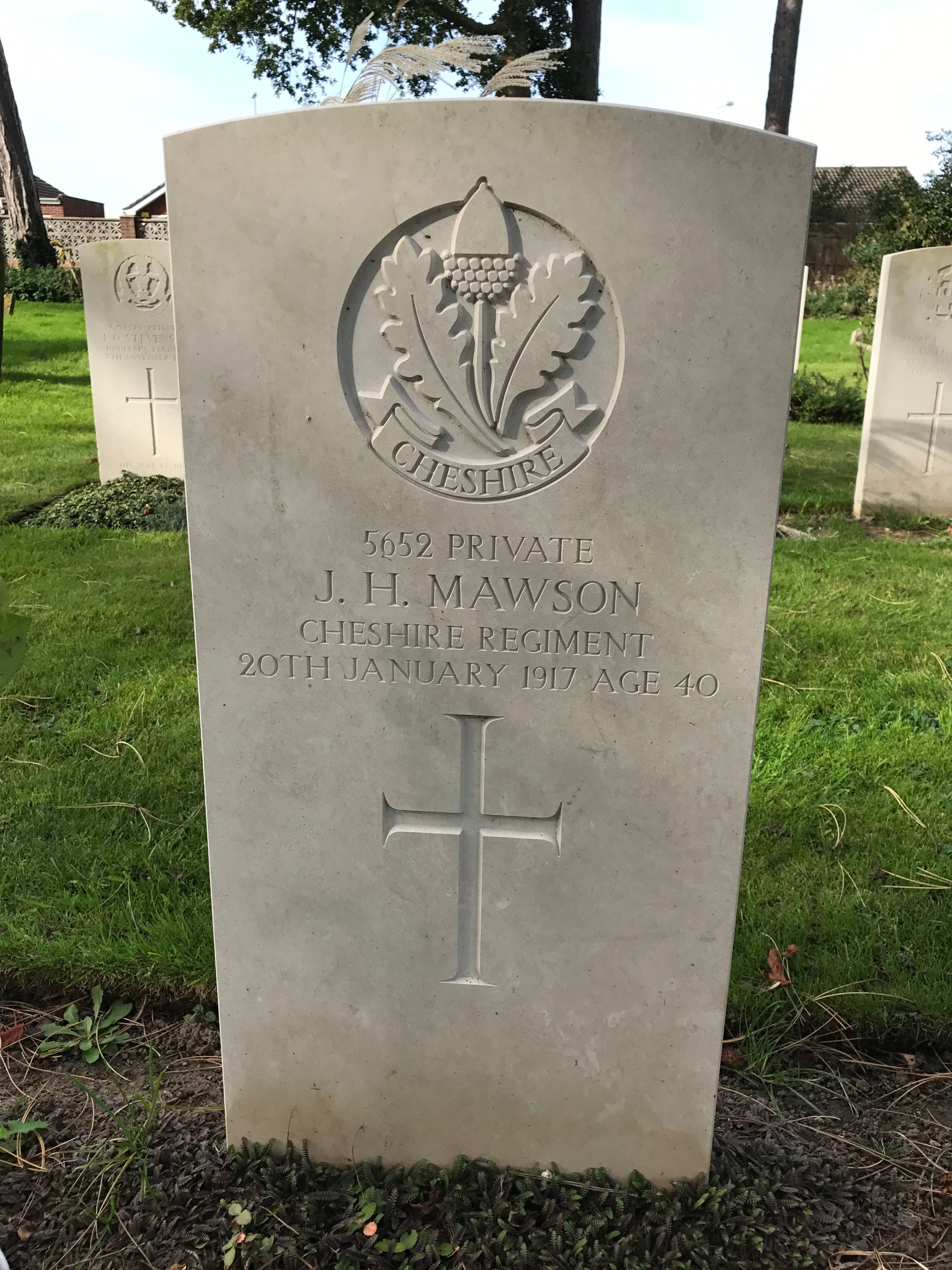 Pte JH Mawson 200117 UK