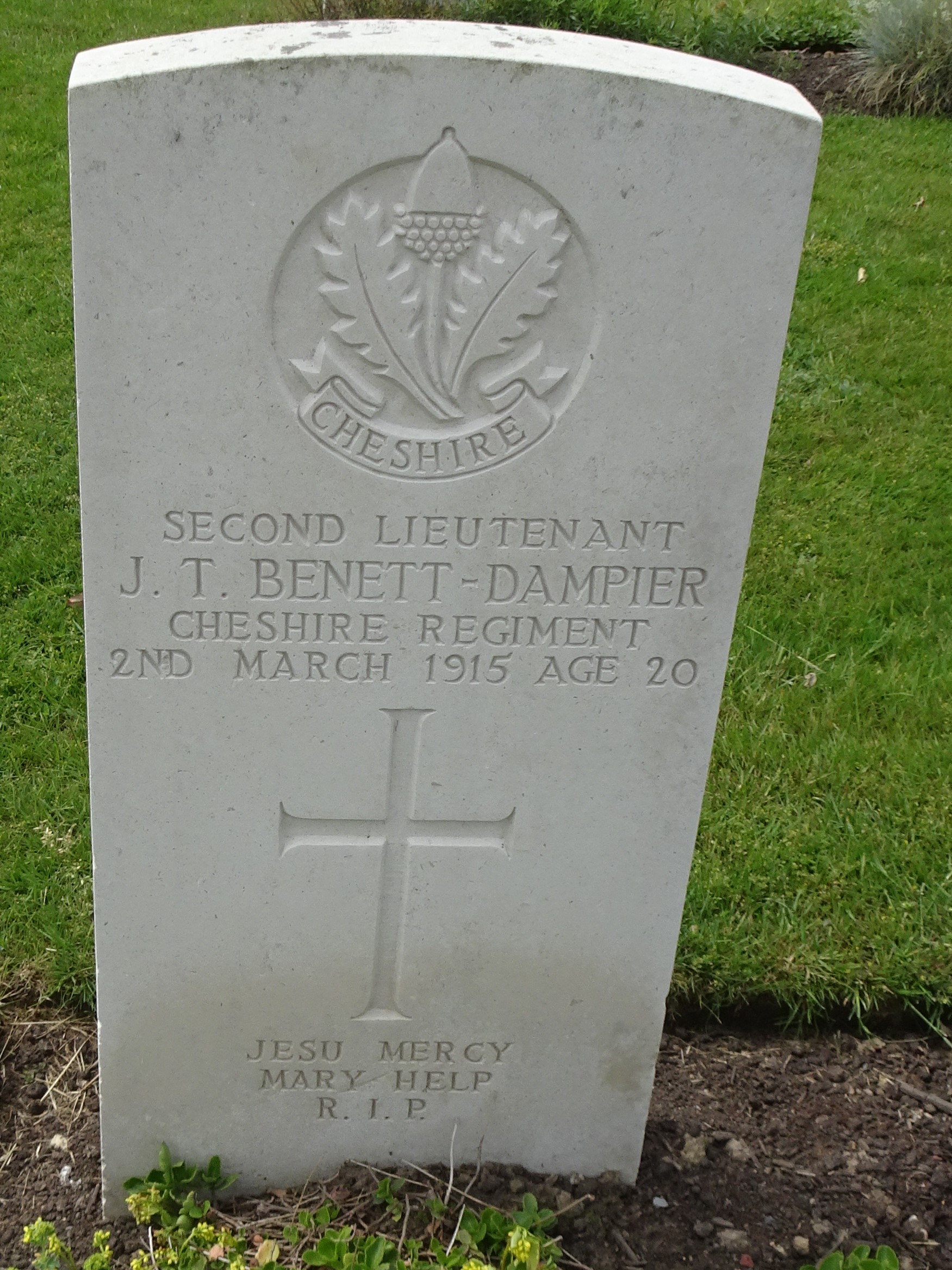 2Lt JT Benett-Dampier 020315