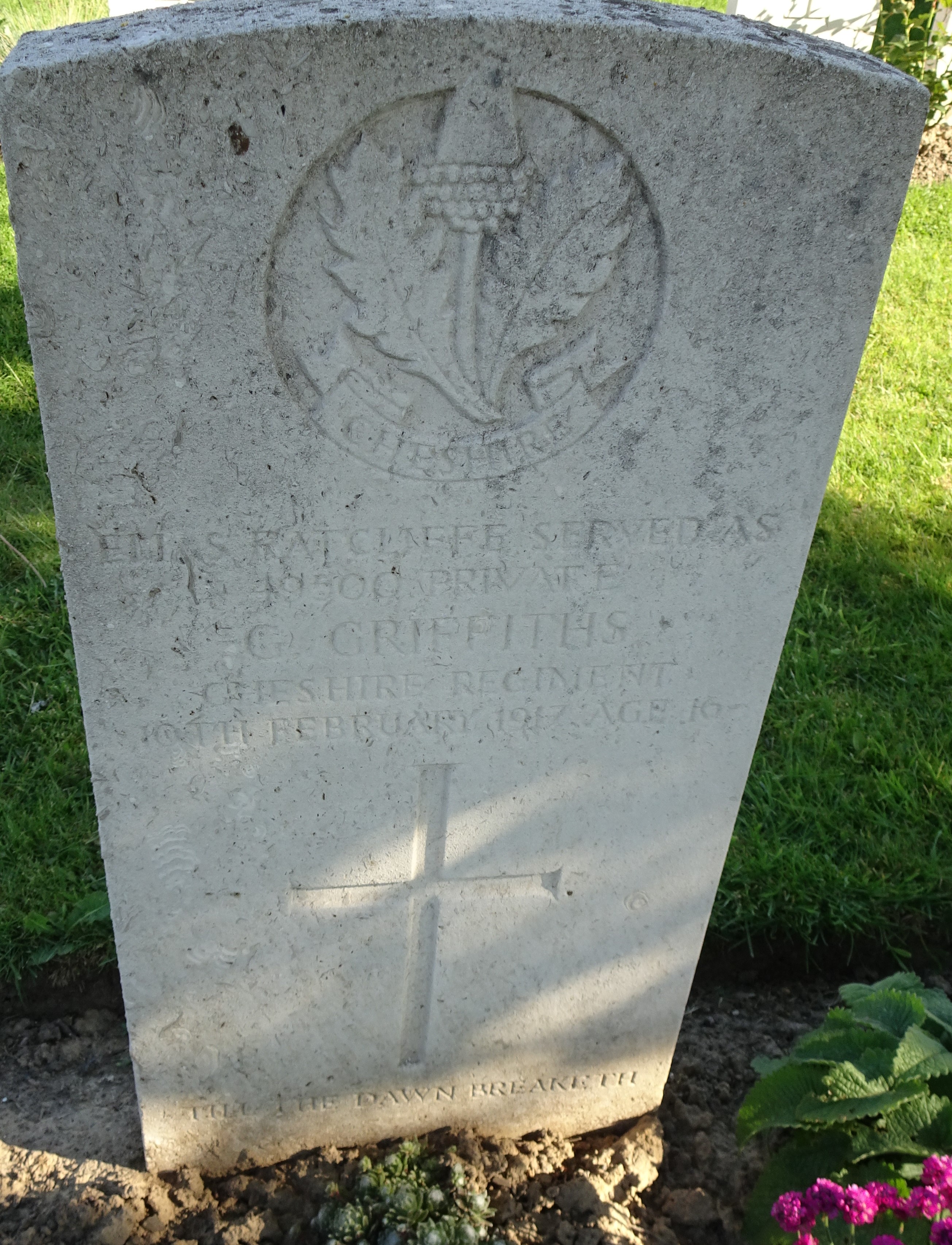 Pte E Ratcliffe (Griffiths) 100217