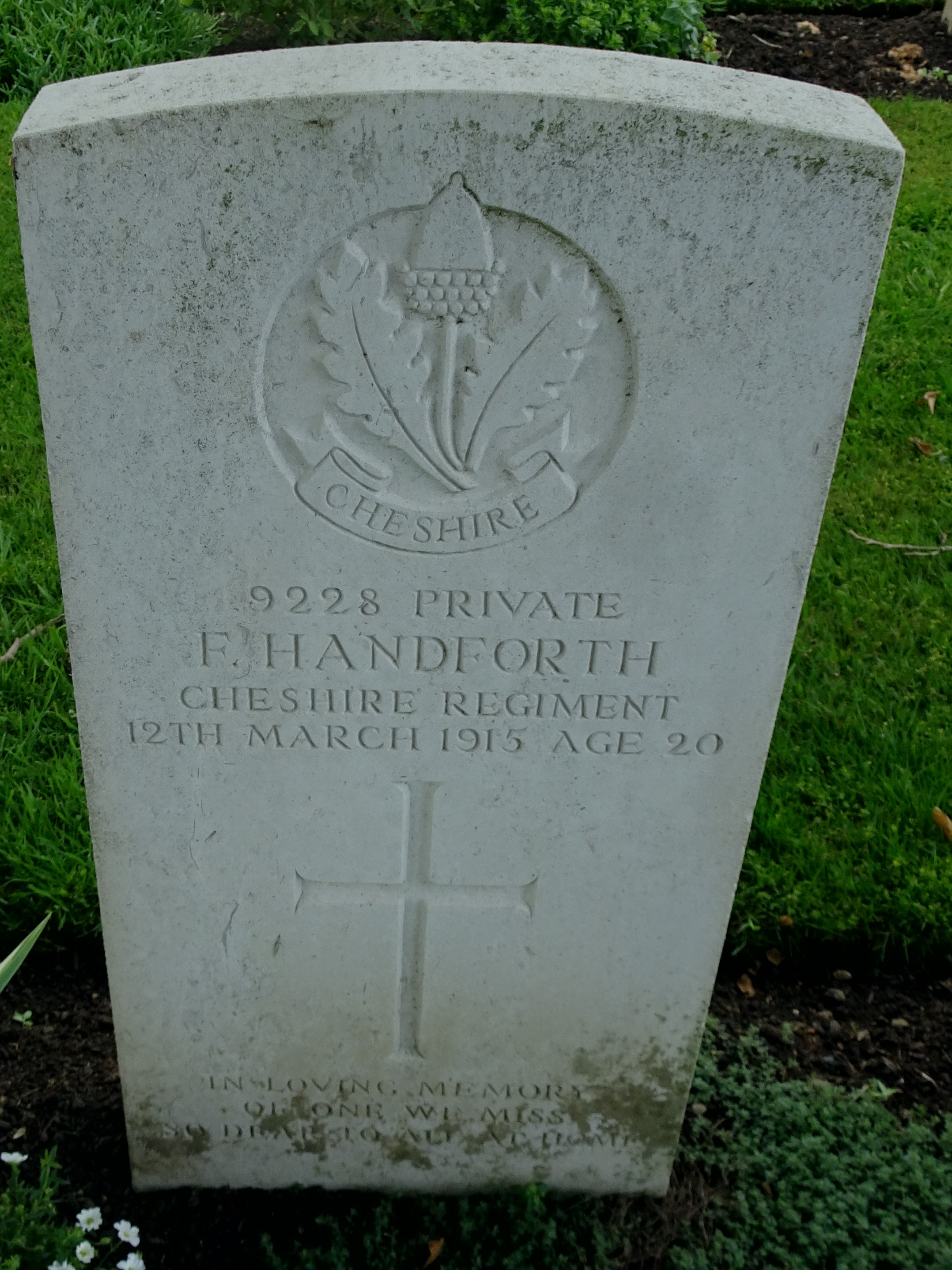 Pte F Handforth 120315