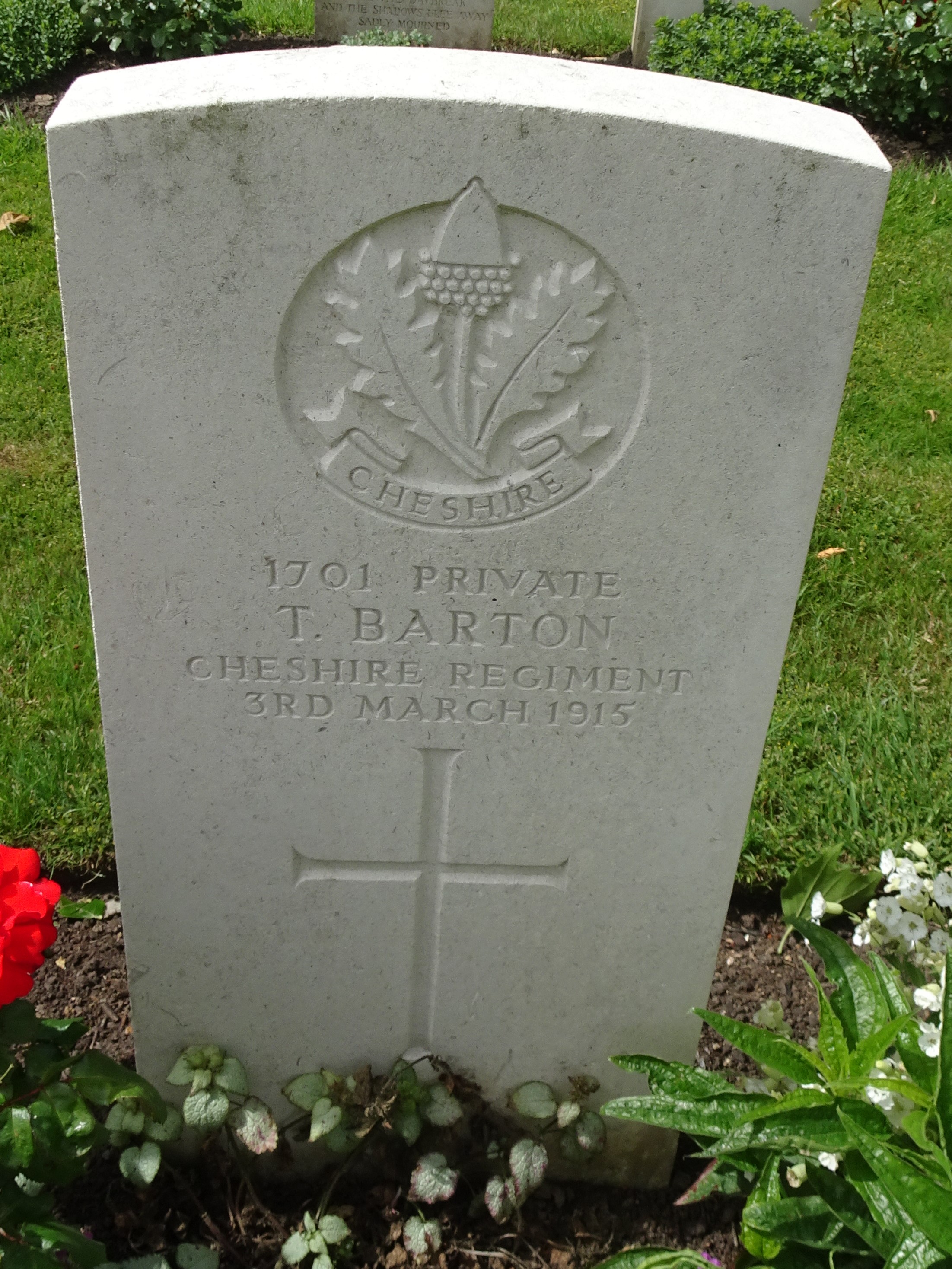Pte T Barton 030315