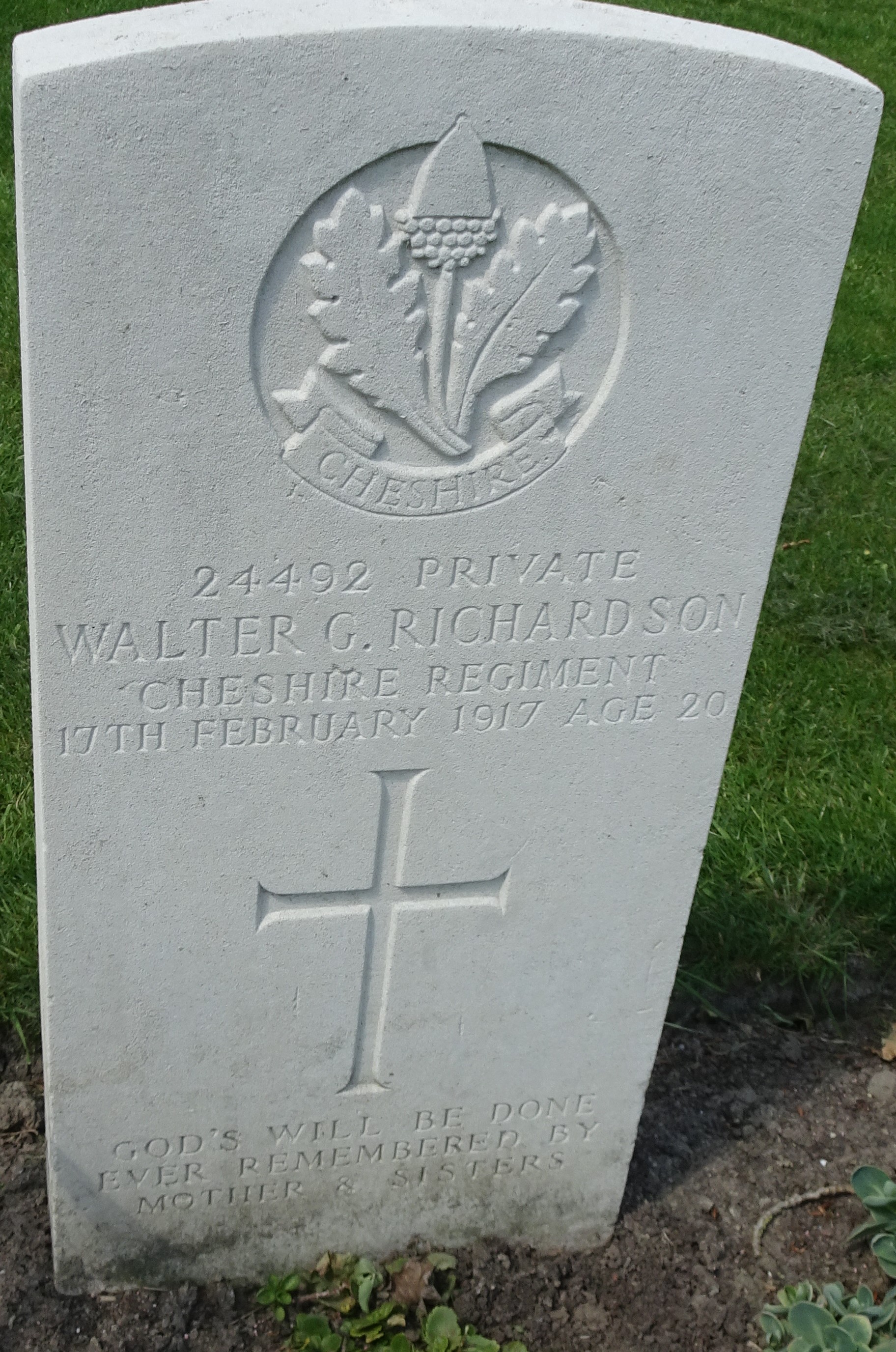 Pte WG Richardson 170217