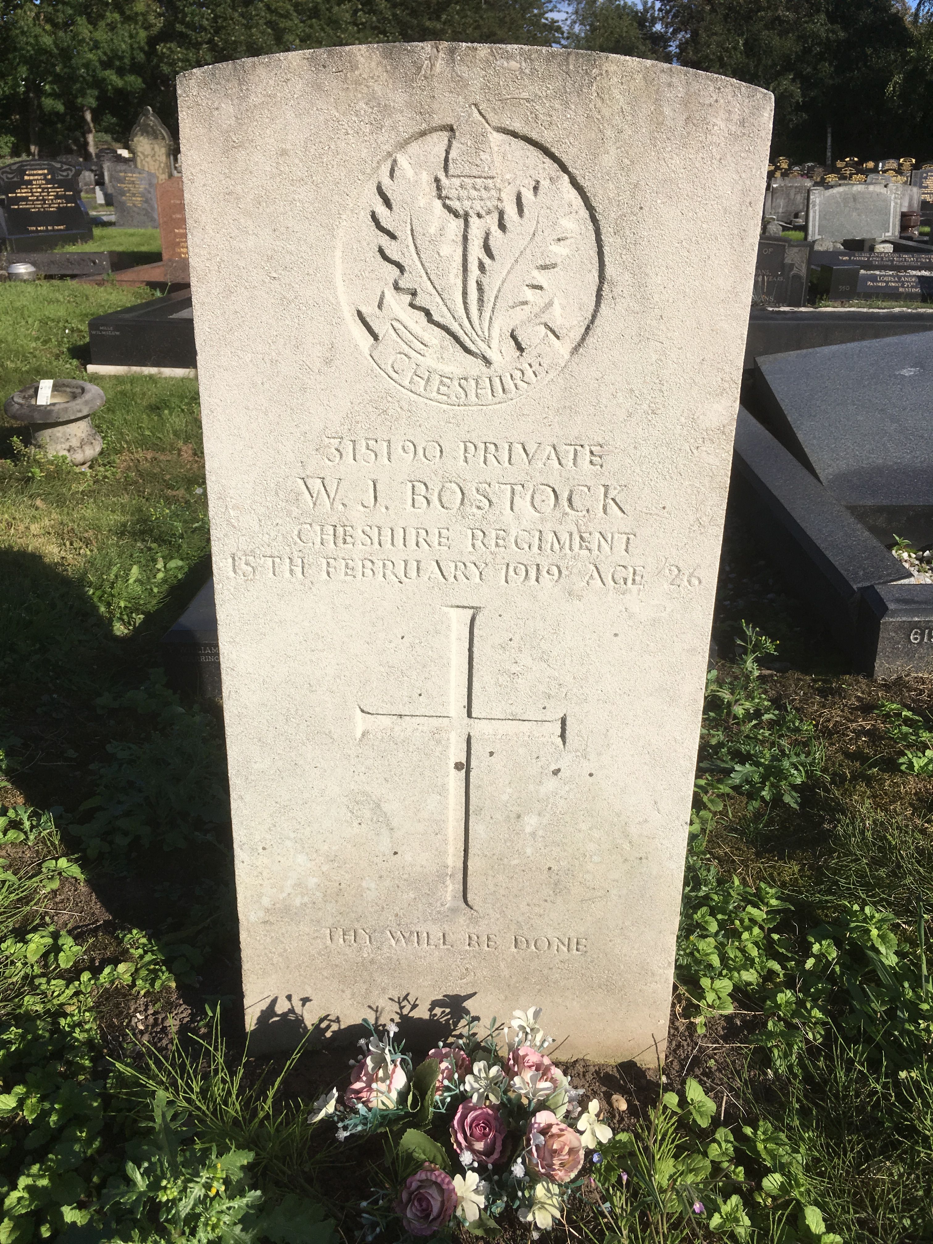 Pte WJ Bostock 150219 UK