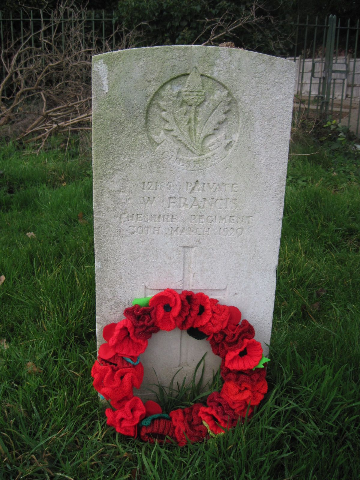 Pte W Francis 300320 UK