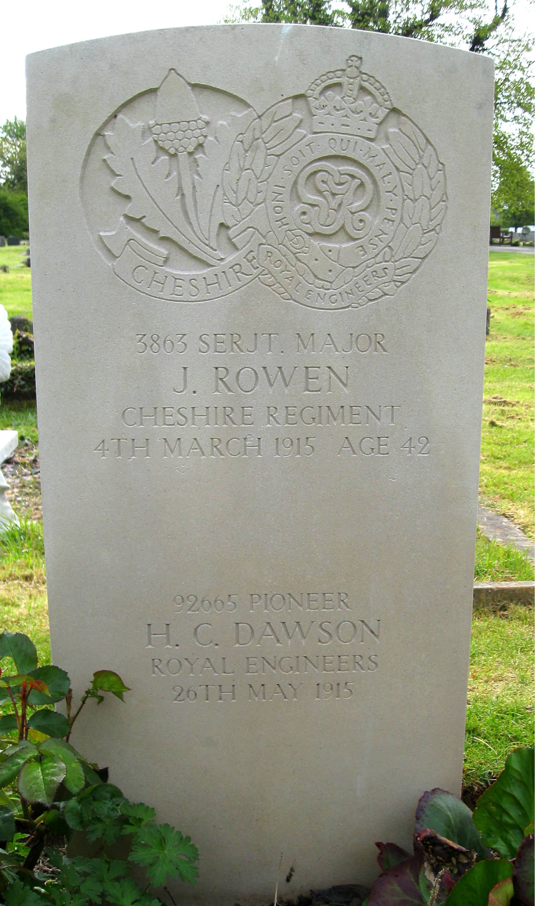 Sgt Maj J Rowen 040315 UK