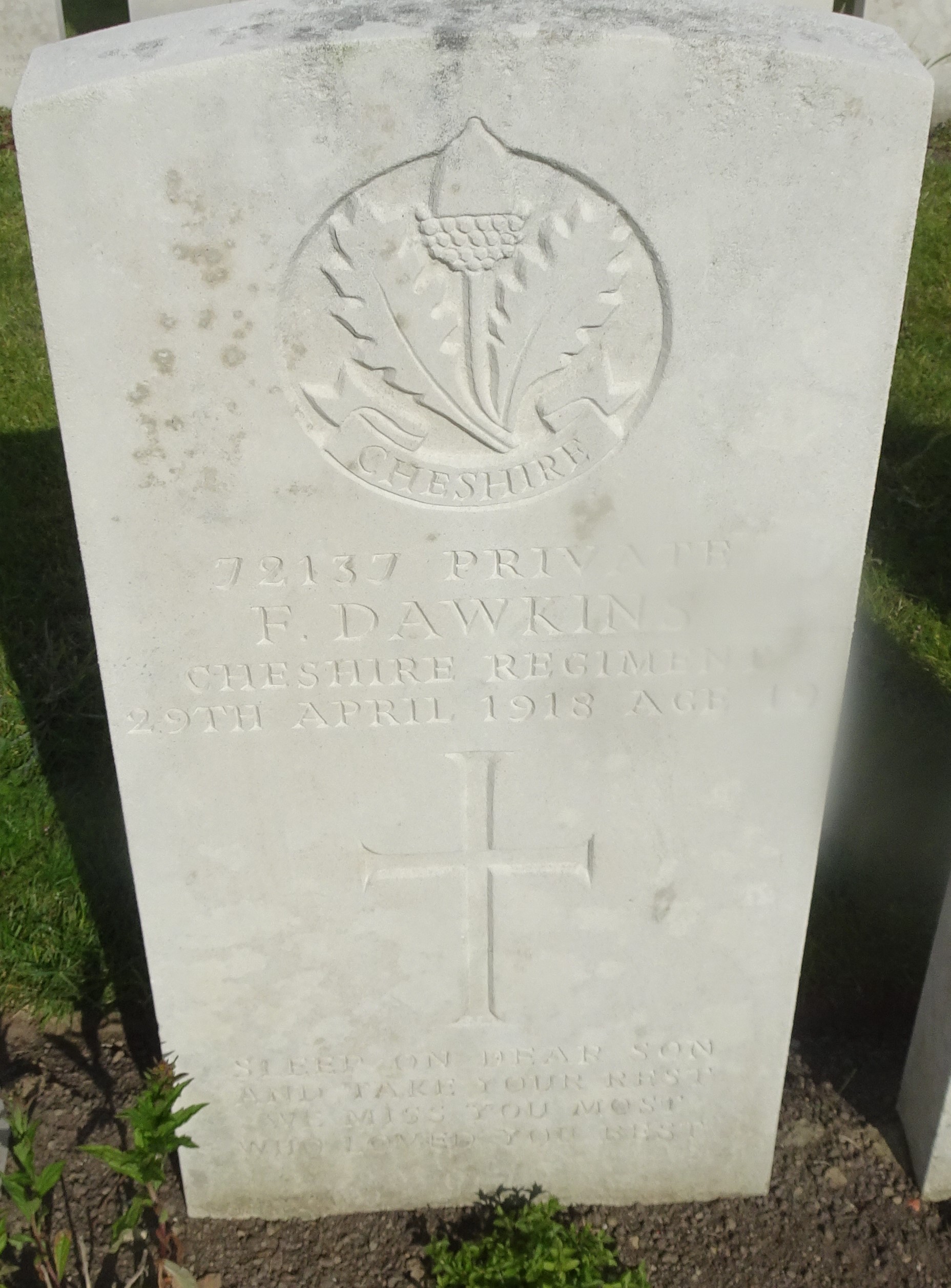 Pte F Dawkins 290418