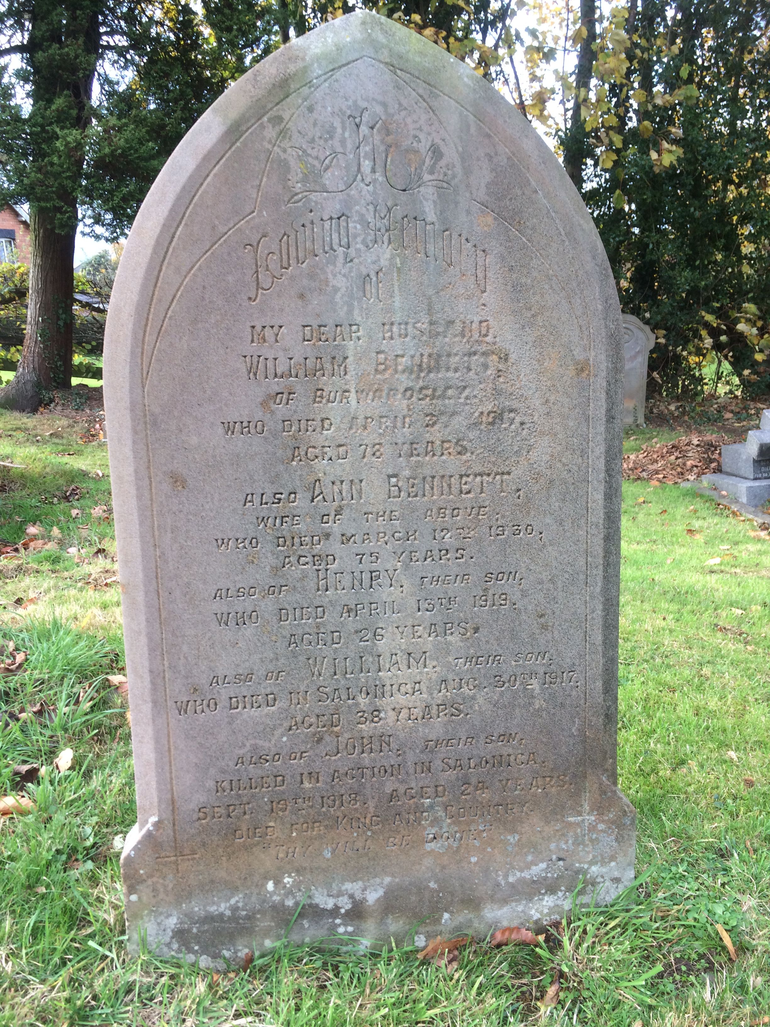 Pte H Bennett 130419 UK