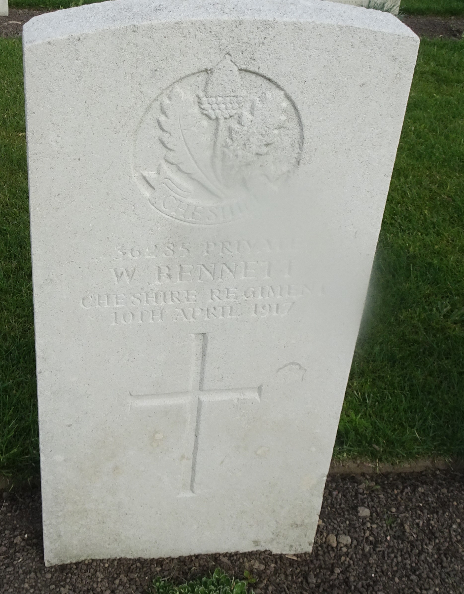 Pte W Bennett 100417