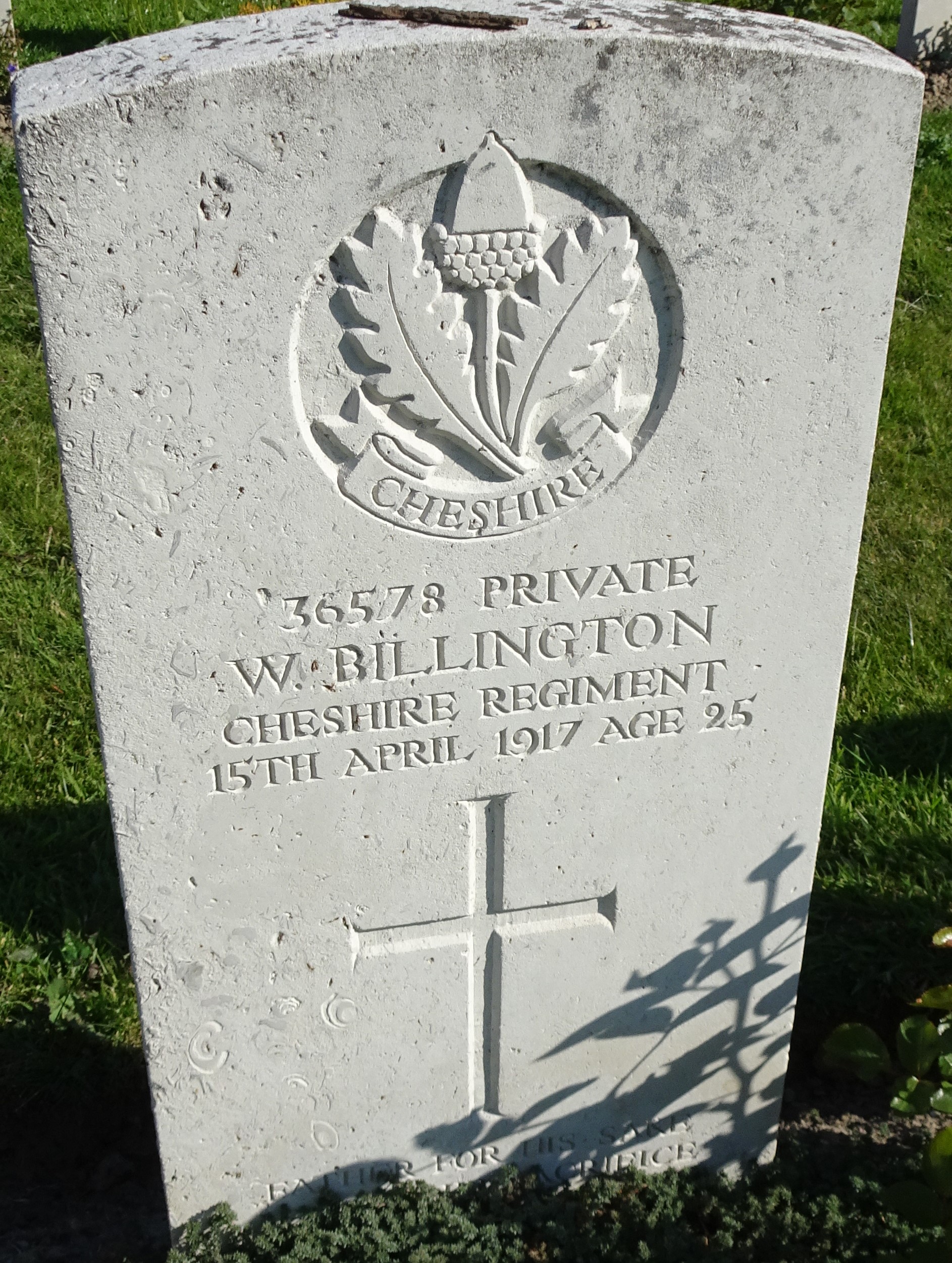 Pte W Billington 150417