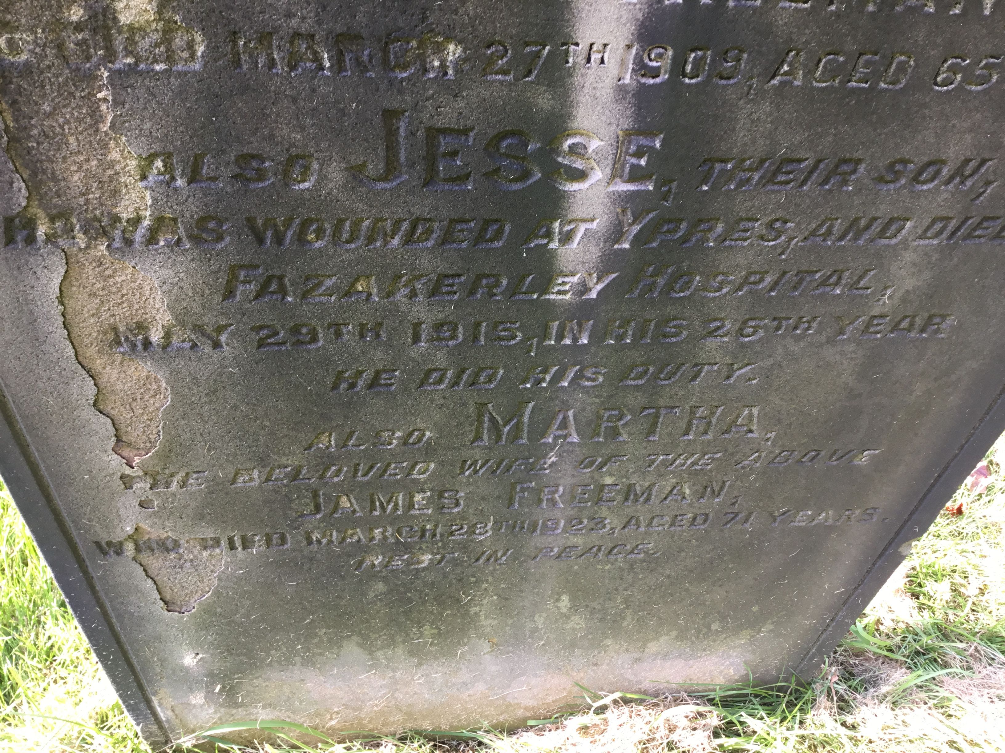 Pte J Freeman 290515 UK