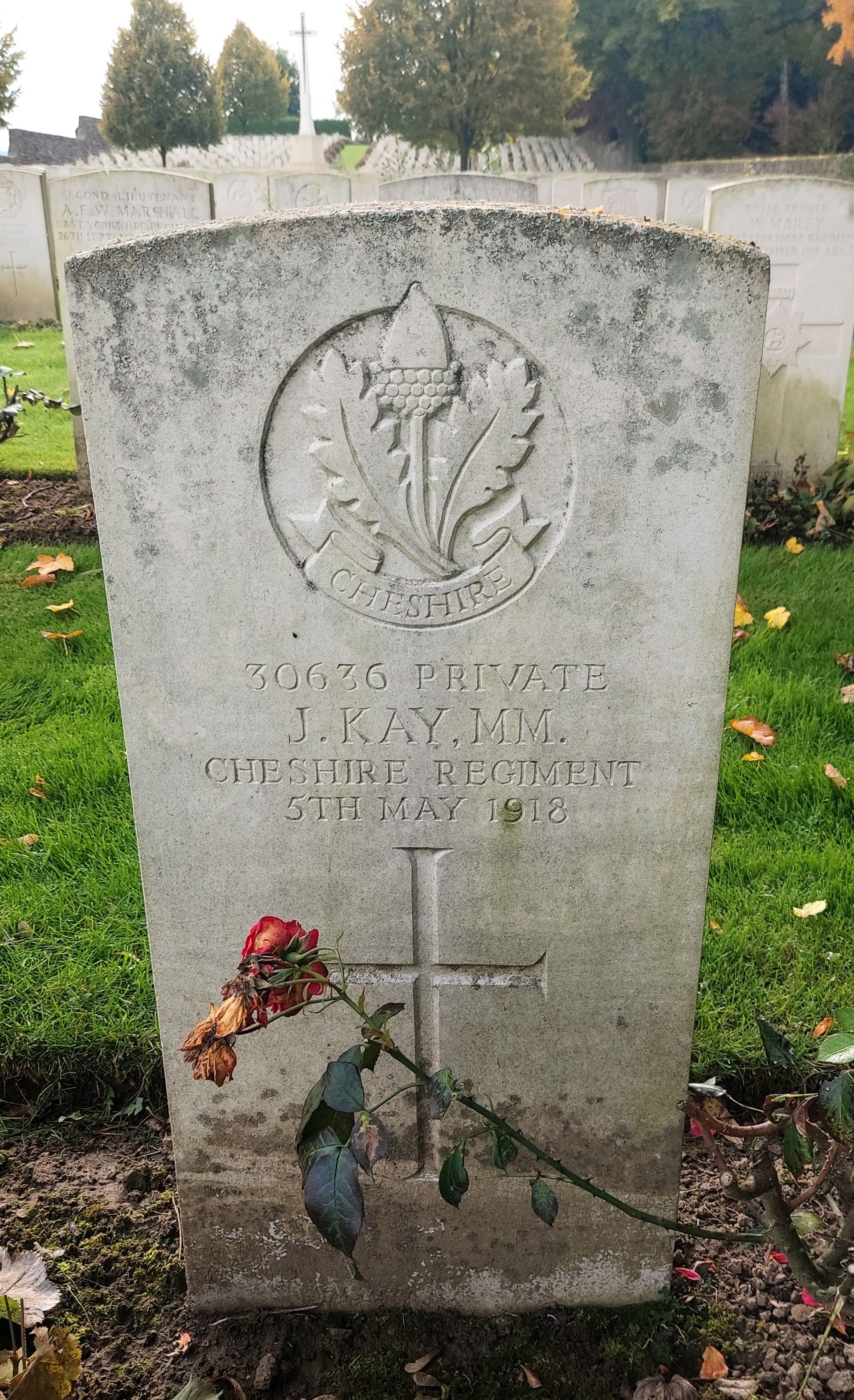 Pte J Kay 050518 Niederzwehren Cemetery