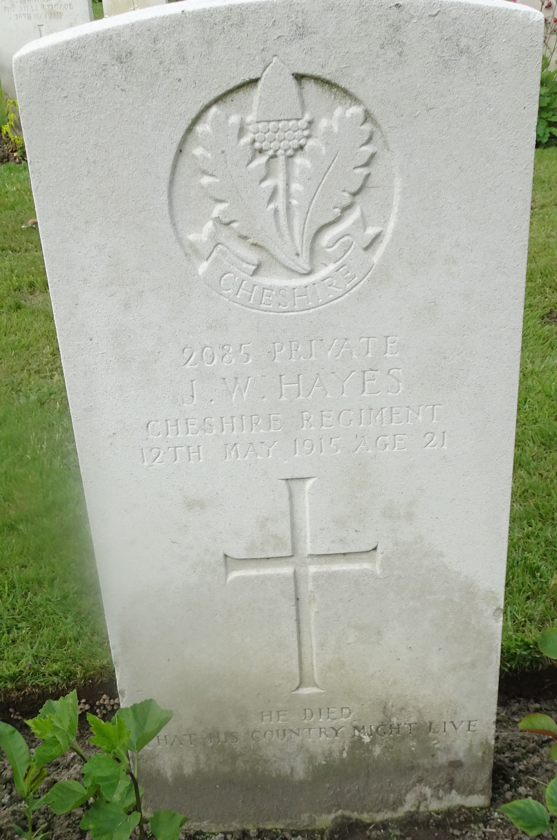 Pte JW Hayes 120515