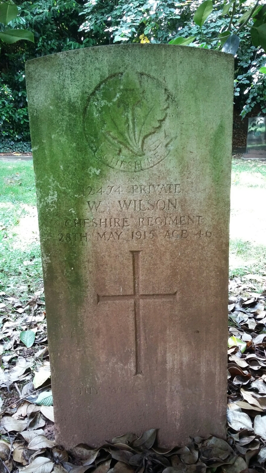 Pte W Wilson 280515 UK