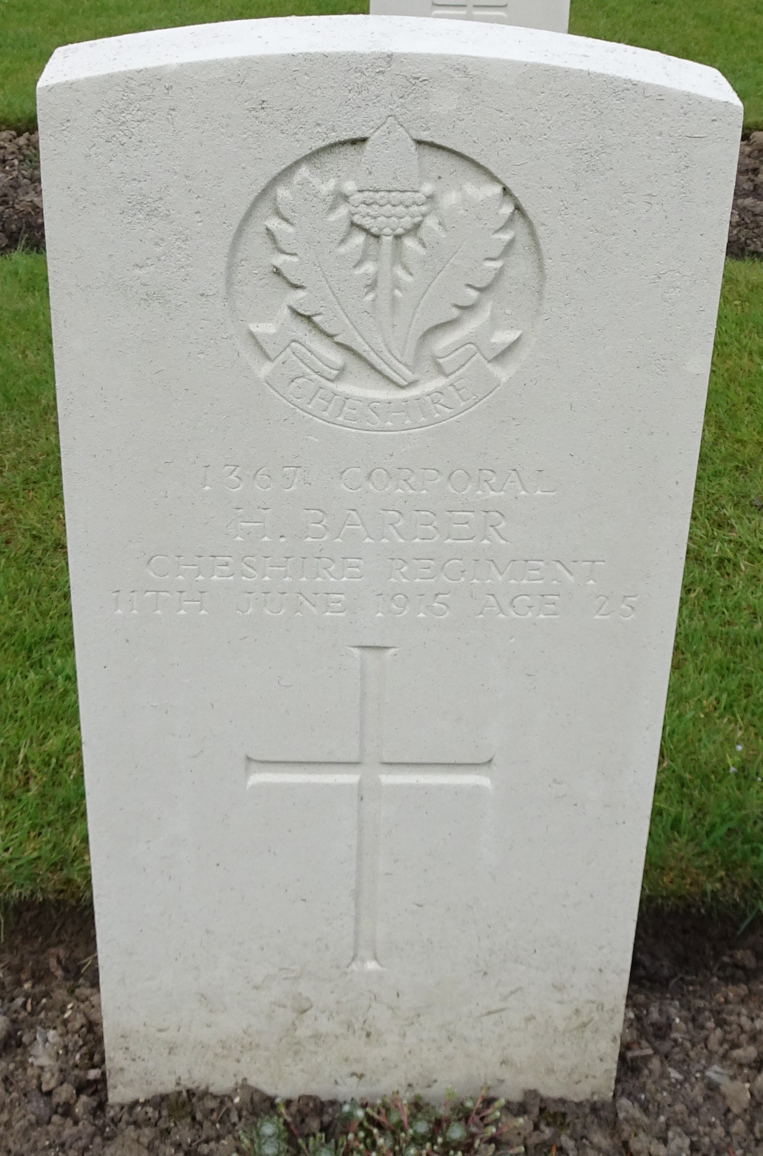 Cpl H Barber 110615