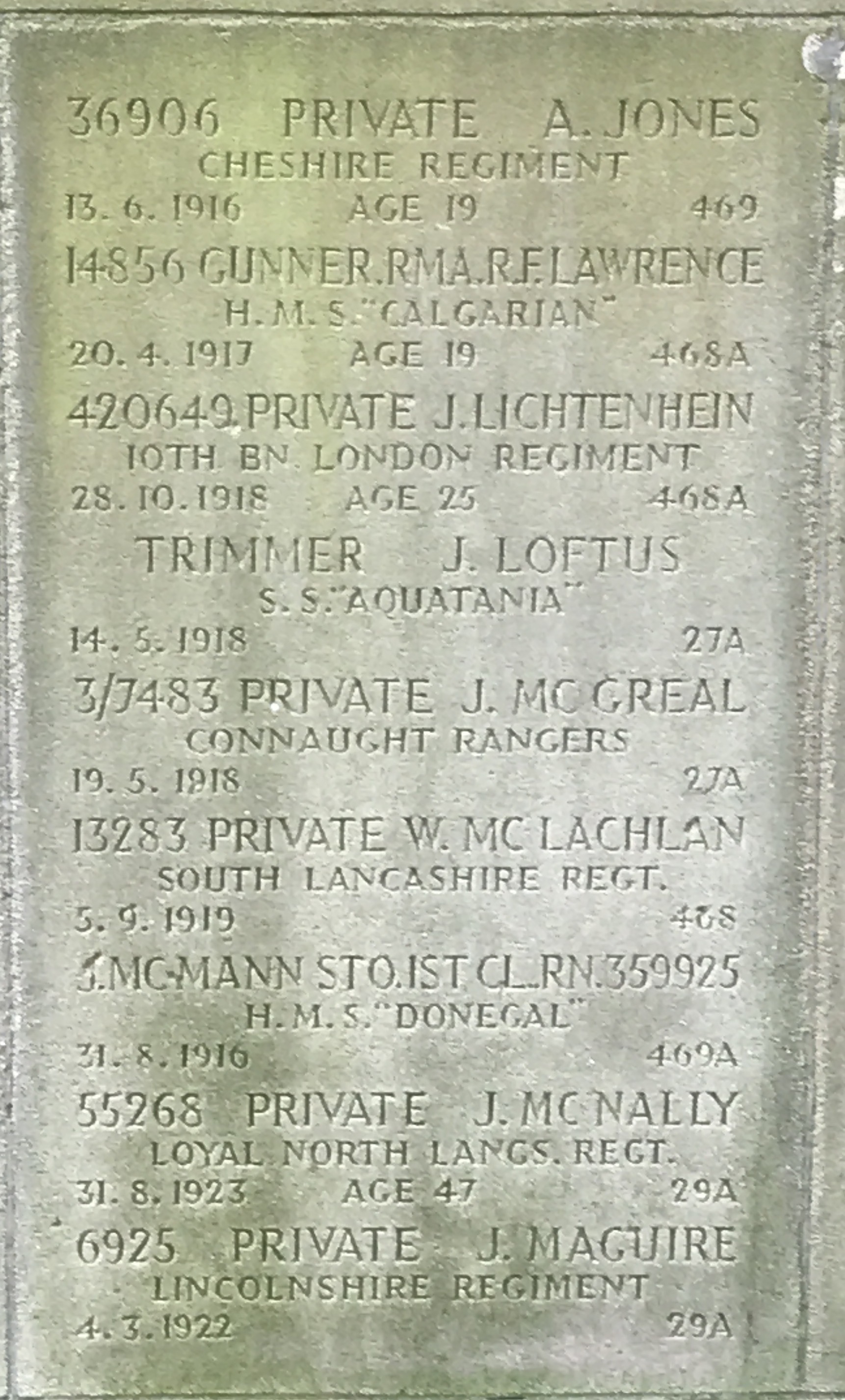 Pte A Jones 130616 UK