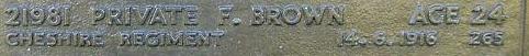 Pte F Brown 140616 UK