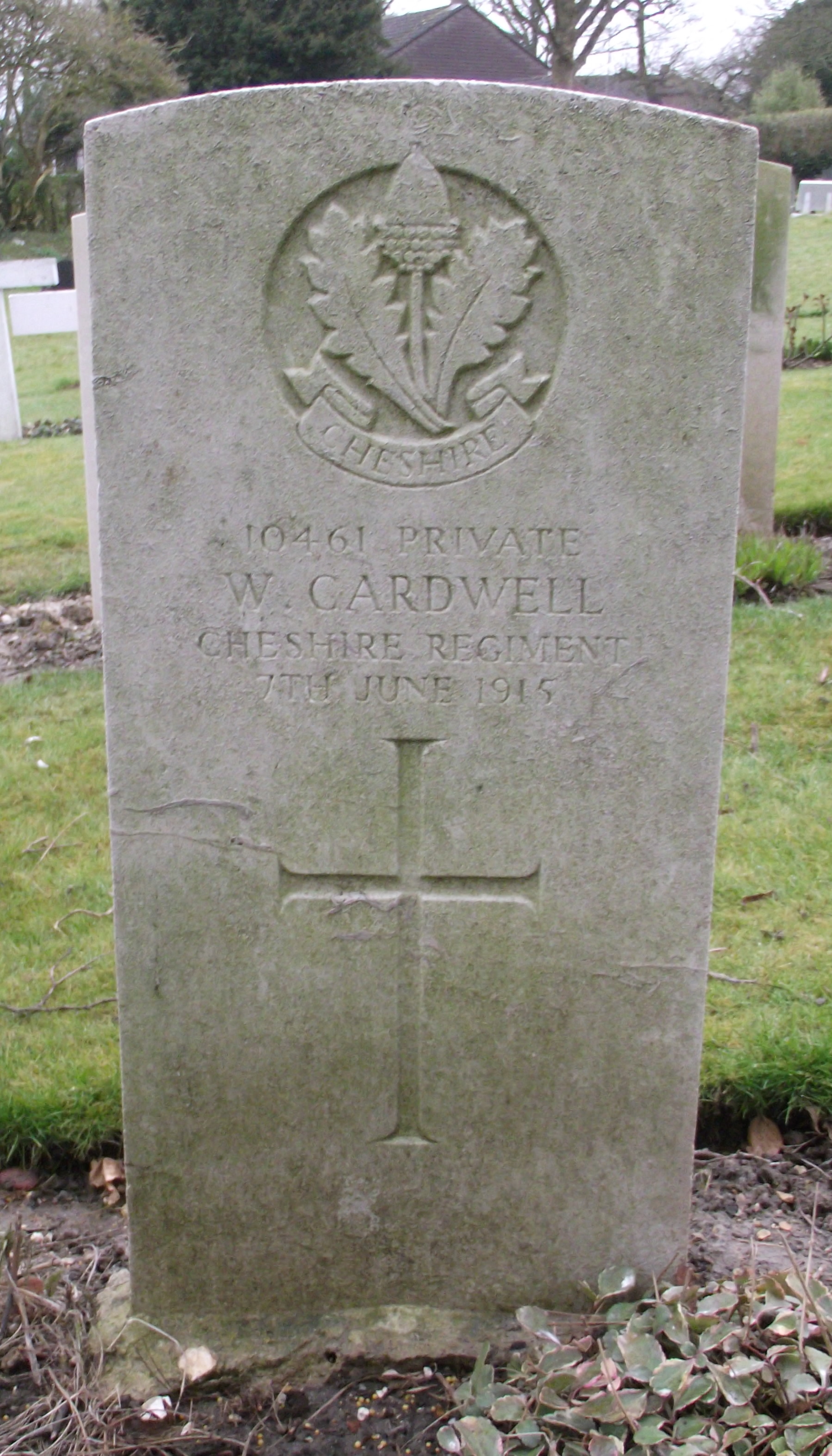 Pte W Cardwell 070615 UK