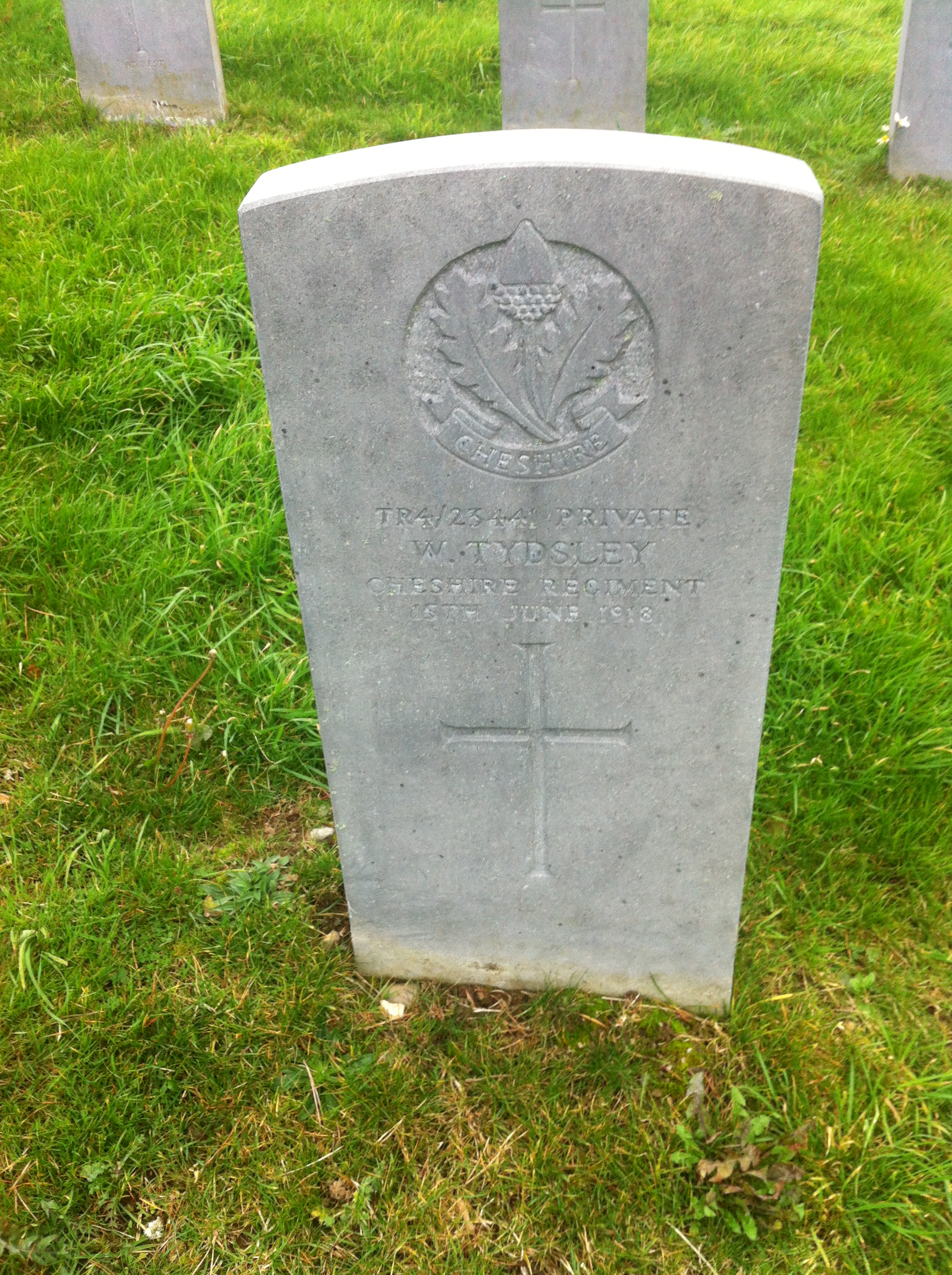 Pte W Tyldesley 150618 IR