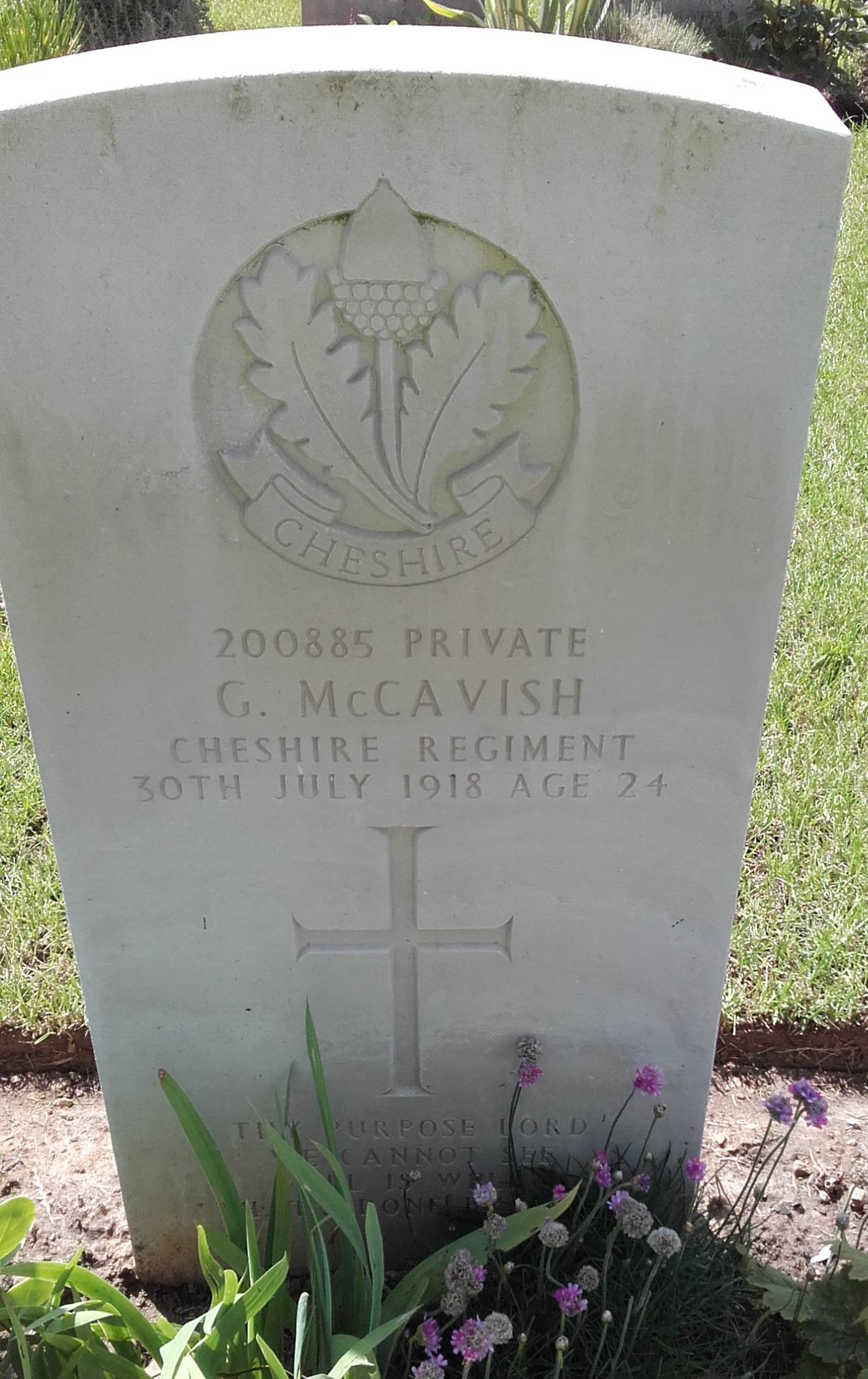 Pte G McCavish 300718 FR