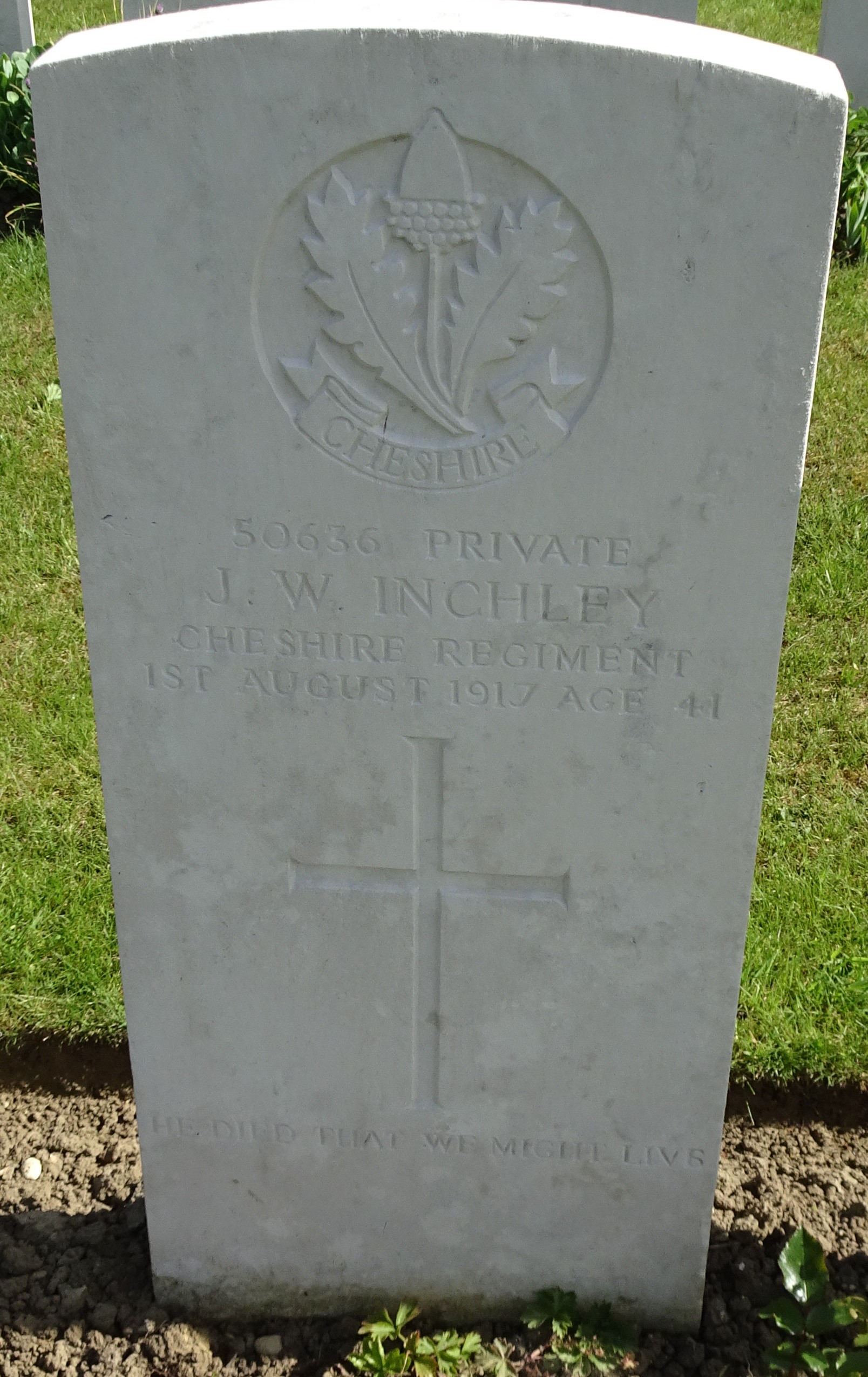 Pte JW Inchley 010817