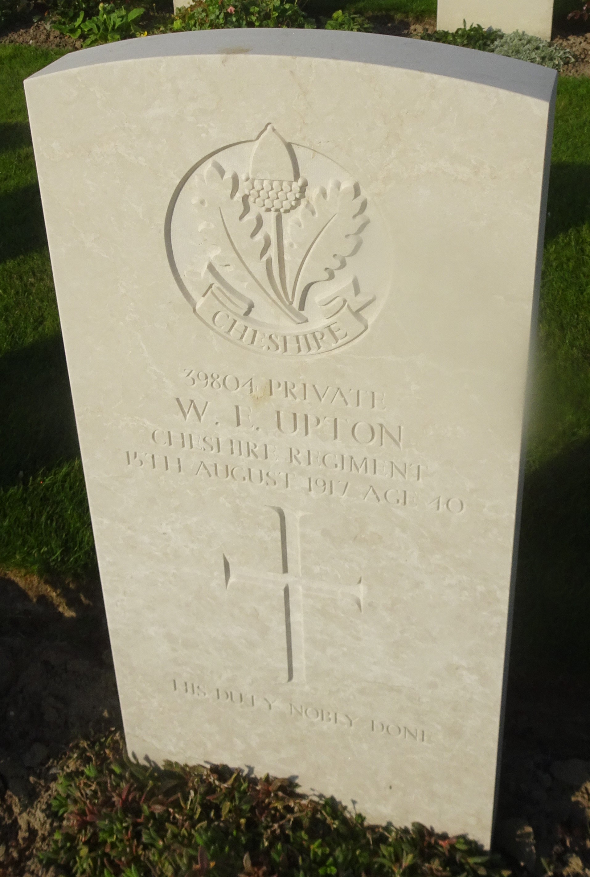 Pte WE Upton 150817
