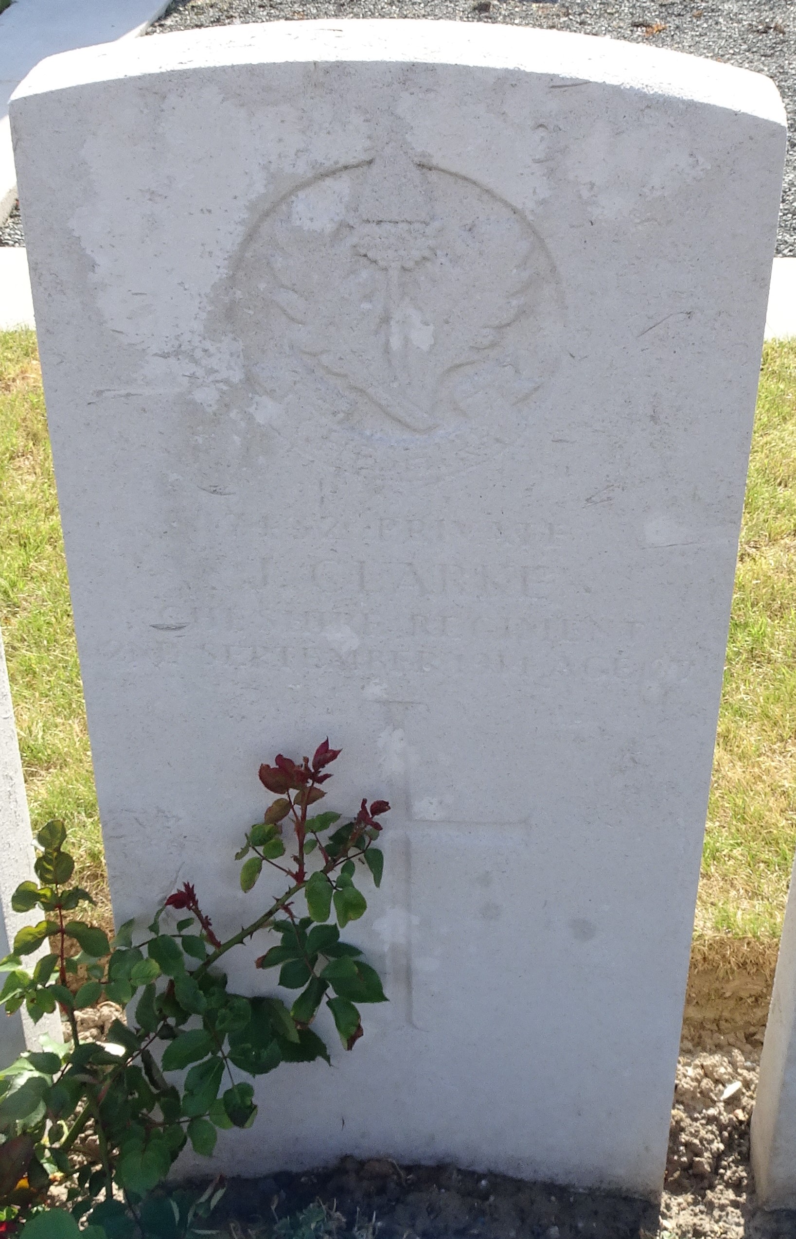 Pte J Clarke 020914