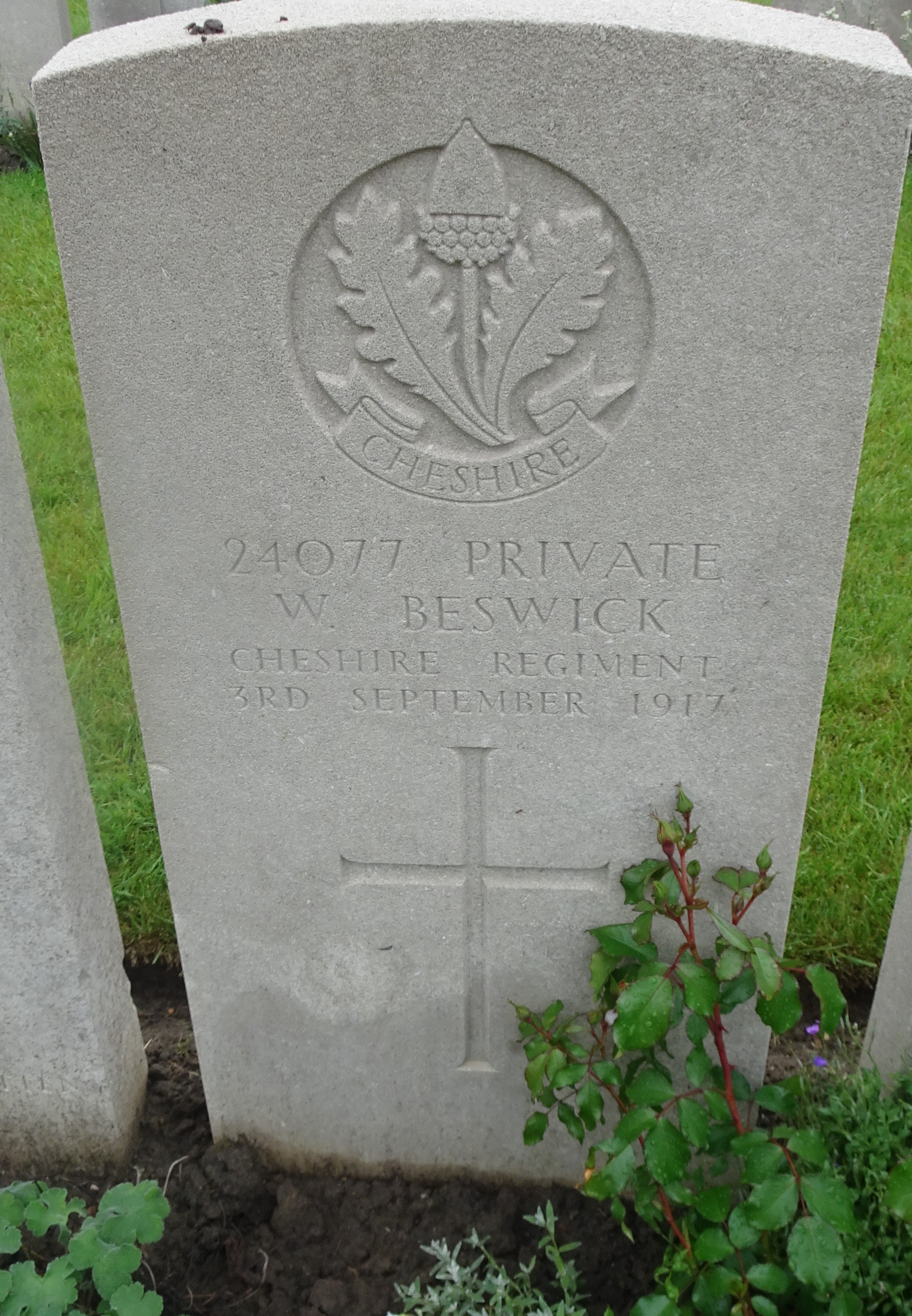 Pte W Beswick 030917